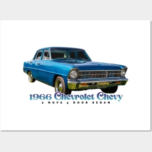 1966 Chevrolet Chevy II Nova 4 Door Sedan Posters and Art